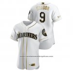 Camiseta Beisbol Hombre Seattle Mariners Dee Gordon Golden Edition Autentico Blanco