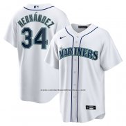 Camiseta Beisbol Hombre Seattle Mariners Felix Hernandez Retired Primera Replica Blanco