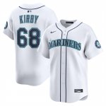 Camiseta Beisbol Hombre Seattle Mariners George Kirby Alterno Limited Blanco