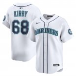 Camiseta Beisbol Hombre Seattle Mariners George Kirby Alterno Limited Blanco