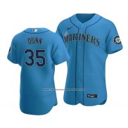 Camiseta Beisbol Hombre Seattle Mariners Justin Dunn Autentico Alterno Azul