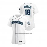 Camiseta Beisbol Hombre Seattle Mariners Yusei Kikuchi Autentico 2020 Primera Blanco