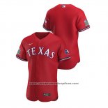Camiseta Beisbol Hombre Texas Rangers Autentico 2020 Alterno Rojo