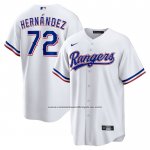 Camiseta Beisbol Hombre Texas Rangers Jonathan Hernandez Primera Replica Blanco