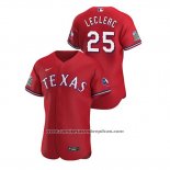 Camiseta Beisbol Hombre Texas Rangers Jose Leclerc Autentico 2020 Alterno Rojo