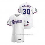 Camiseta Beisbol Hombre Texas Rangers Nomar Mazara Autentico 2020 Primera Blanco