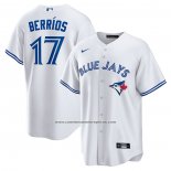 Camiseta Beisbol Hombre Toronto Blue Jays Jose Berrios Primera Replica Blanco