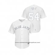 Camiseta Beisbol Hombre Toronto Blue Jays Sean Reid Foley 2019 Players Weekend Replica Blanco