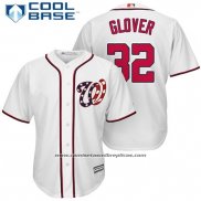 Camiseta Beisbol Hombre Washington Nationals 32 Koda Glover Blanco 2017 Cool Base