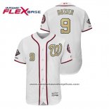 Camiseta Beisbol Hombre Washington Nationals Brian Dozier 2019 Gold Program Flex Base Blanco