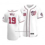 Camiseta Beisbol Hombre Washington Nationals Josh Bell Autentico Alterno Blanco
