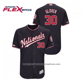 Camiseta Beisbol Hombre Washington Nationals Koda Glover Autentico Flex Base Azul