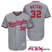 Camiseta Beisbol Hombre Washington Nationals Matt Wieters Gris 2018 All Star Flex Base