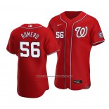 Camiseta Beisbol Hombre Washington Nationals Seth Romero Autentico Alterno Rojo