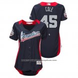 Camiseta Beisbol Mujer All Star Gerrit Cole 2018 Home Run Derby American League Azul