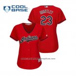 Camiseta Beisbol Mujer Indians Michael Brantley Cool Base Alterno 2019 Rojo