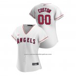 Camiseta Beisbol Mujer Los Angeles Angels Personalizada 2020 Replica Primera Blanco