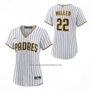 Camiseta Beisbol Mujer San Diego Padres Mason Miller Primera Replica Blanco