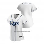 Camiseta Beisbol Mujer Tampa Bay Rays Replica 2020 Primera Blanco