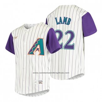 Camiseta Beisbol Nino Arizona Diamondbacks Jake Lamb Cooperstown Collection Alterno Crema