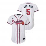 Camiseta Beisbol Nino Atlanta Braves Freddie Freeman Replica Primera Blanco