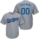 Camiseta Beisbol Nino Los Angeles Dodgers Personalizada Gris