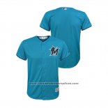 Camiseta Beisbol Nino Miami Marlins Cool Base Alterno Azul