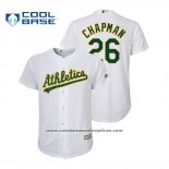 Camiseta Beisbol Nino Oakland Athletics Matt Chapman Cool Base Primera Blanco