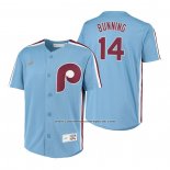 Camiseta Beisbol Nino Philadelphia Phillies Jim Bunning Cooperstown Collection Road Azul
