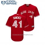 Camiseta Beisbol Nino Toronto Blue Jays Aaron Sanchez Cool Base Replica Scarlet