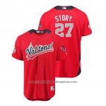 Camiseta Beisbol Hombre All Star Colorado Rockies Trevor Story 2018 Home Run Derby National League Rojo Camiseta Beisbol Hombre All Star Colorado Rockies Trevor Story 2018 Home Run Derby National League Rojo