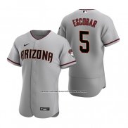 Camiseta Beisbol Hombre Arizona Diamondbacks Eduardo Escobar Autentico 2020 Road Gris