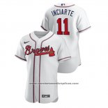 Camiseta Beisbol Hombre Atlanta Braves Ender Inciarte Autentico Blanco