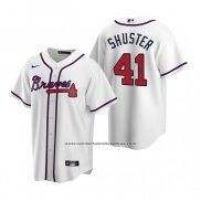 Camiseta Beisbol Hombre Atlanta Braves Jared Shuster Replica 2020 Blanco