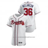 Camiseta Beisbol Hombre Atlanta Braves Mark Melancon Autentico Blanco