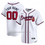 Camiseta Beisbol Hombre Atlanta Braves Primera Limited Personalizada Blanco