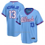 Camiseta Beisbol Hombre Atlanta Braves Ronald Acuna Jr City Connect 2026 Stadium Azul