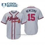 Camiseta Beisbol Hombre Atlanta Braves Sean Newcomb Cool Base Road 2019 Gris