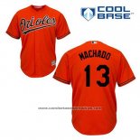 Camiseta Beisbol Hombre Baltimore Orioles 13 Manny Machado Naranja Alterno Cool Base