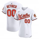 Camiseta Beisbol Hombre Baltimore Orioles Retired Roster Primera Elite Blanco