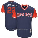 Camiseta Beisbol Hombre Boston Red Sox 2017 Little League World Series Rick Porcello Azul