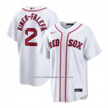 Camiseta Beisbol Hombre Boston Red Sox Isiah Kiner Falefa Primera Replica Blanco