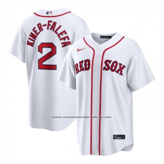Camiseta Beisbol Hombre Boston Red Sox Isiah Kiner Falefa Primera Replica Blanco