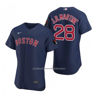 Camiseta Beisbol Hombre Boston Red Sox J.d. Martinez Autentico Alterno 2020 Azul