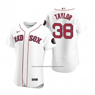 Camiseta Beisbol Hombre Boston Red Sox Josh Taylor Autentico Blanco