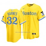 Camiseta Beisbol Hombre Boston Red Sox Matt Barnes 2021 City Connect Replica Oro