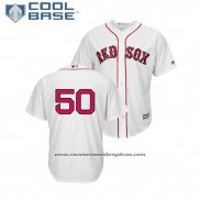 Camiseta Beisbol Hombre Boston Red Sox Mookie Betts Cool Base Primera Replica Blanco