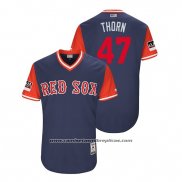 Camiseta Beisbol Hombre Boston Red Sox Tyler Thornburg 2018 LLWS Players Weekend Thorn Azul