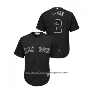 Camiseta Beisbol Hombre Boston Red Sox Xander Bogaerts 2019 Players Weekend X Man Replica Negro