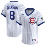 Camiseta Beisbol Hombre Chicago Cubs Andre Dawson Throwback Cooperstown Collection Limited Blanco